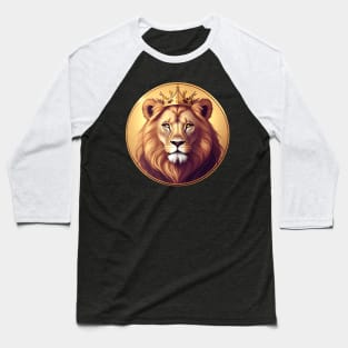 Regal Lion with Crown no.7 Baseball T-Shirt